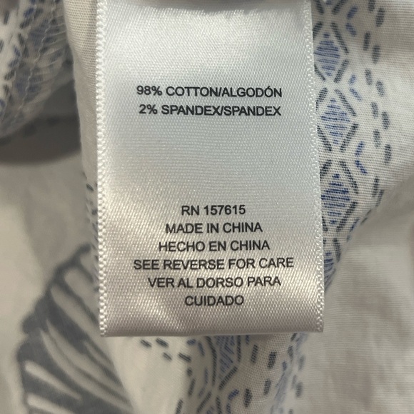 Calypso St.Barth blue & white cotton shell print 3/4 sleeve Zoe mini dress M - Picture 9 of 10